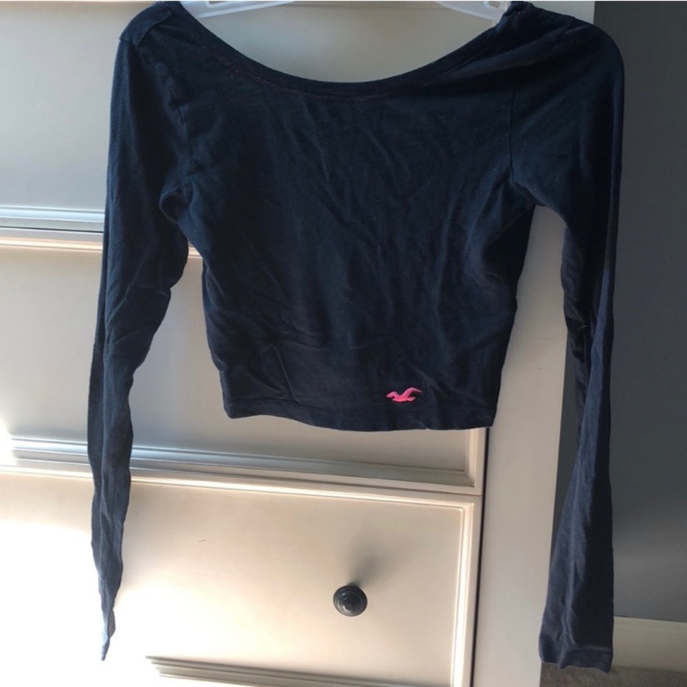 Long sleeve Hollister crop top